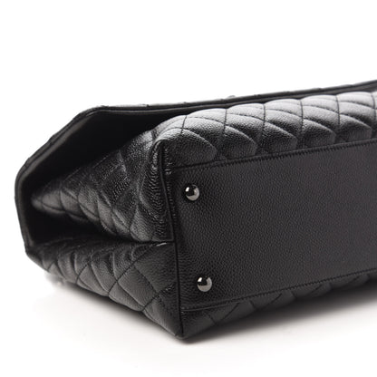 Chanel Caviar Quilted Medium Coco Handle Flap So Black 6 of 10