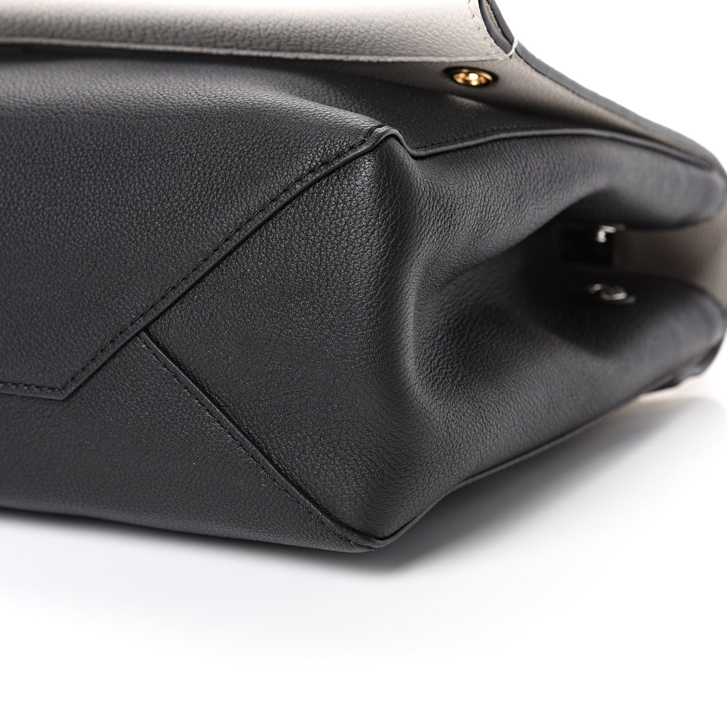 Calfskin Mechanical Flowers Lockme II Black White