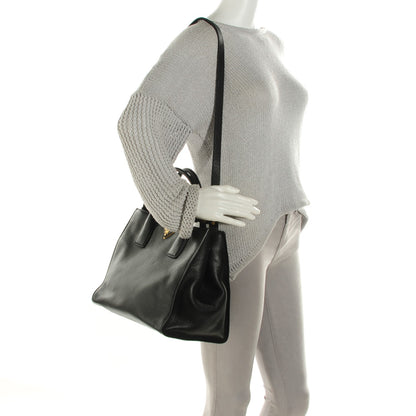 Prada Vitello Daino Tote Nero Black 2 of 7