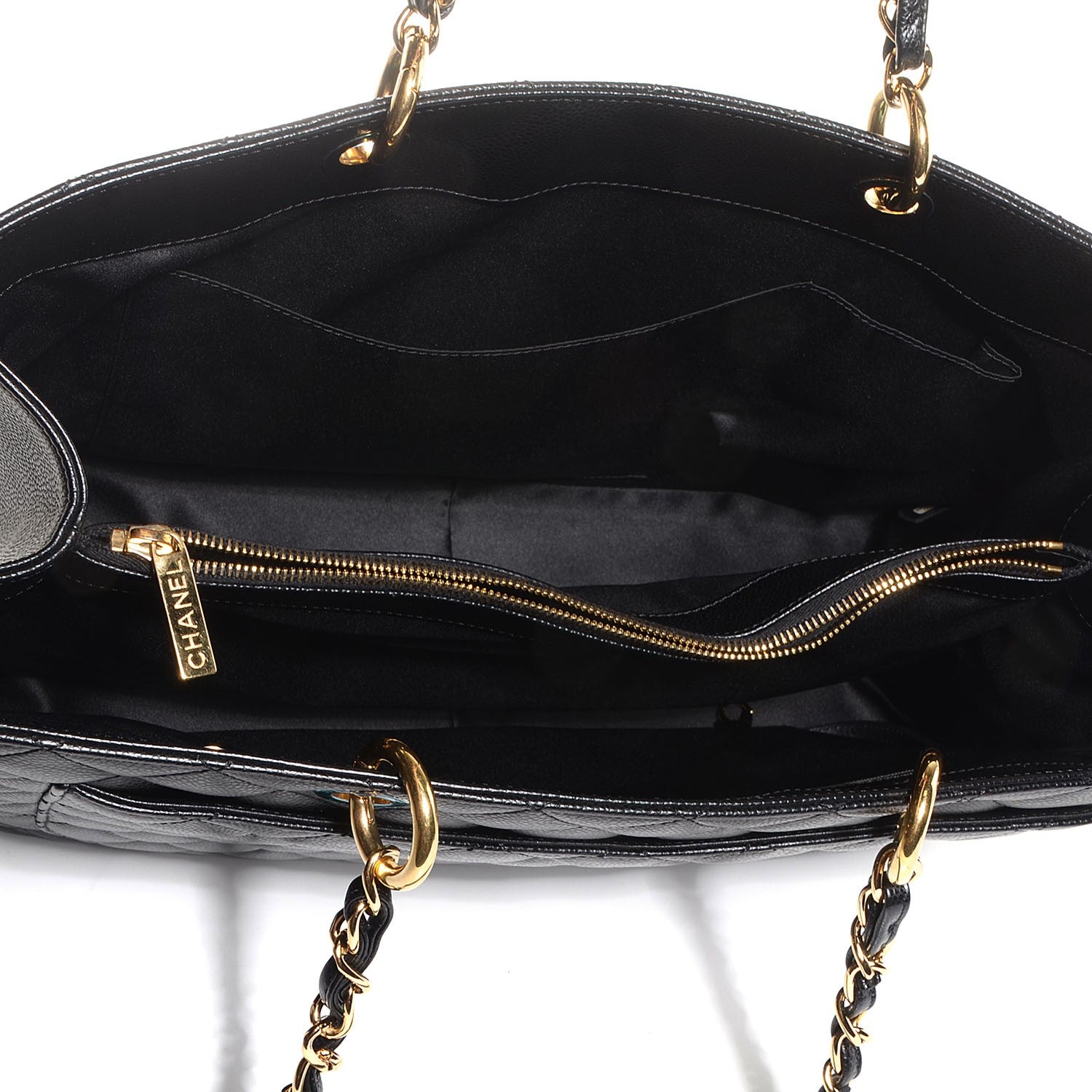 Chanel Caviar XL Grand Shopping Tote GST Black 5 of 7