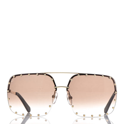 Louis Vuitton The Party Square Gradient Sunglasses Z2353E Brown 2 of 8