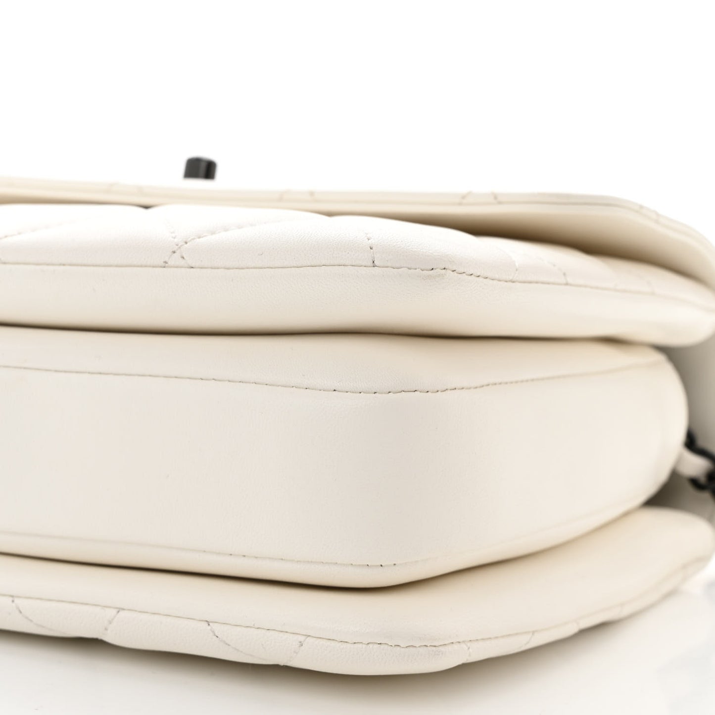 Lambskin Quilted Small Trendy CC Dual Handle Flap Bag White