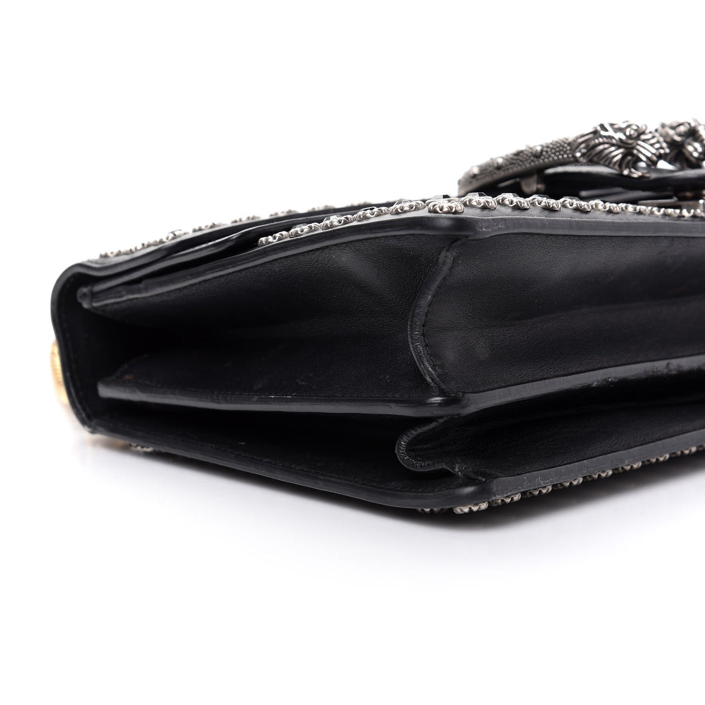 Calfskin Studded Small Dionysus Shoulder Bag Black