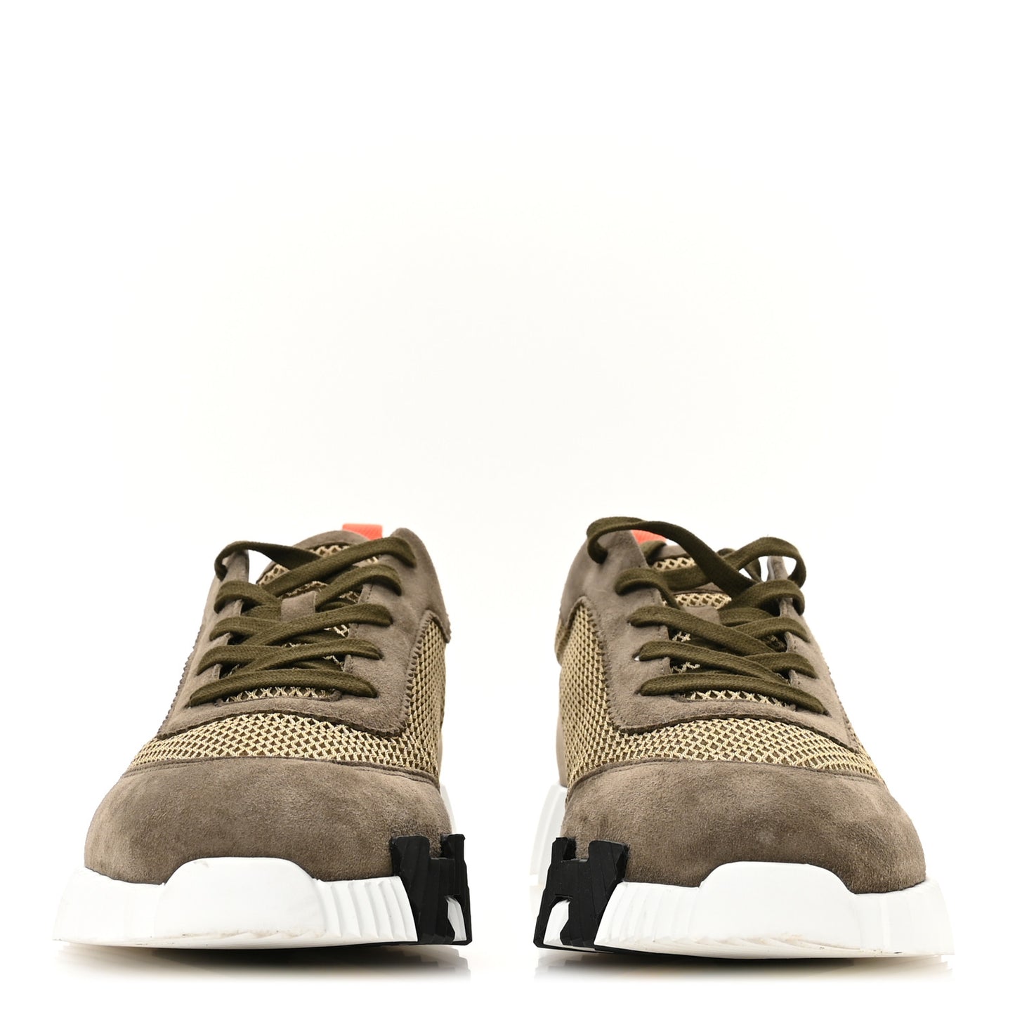 Air Mesh Suede Goatskin Mens Bouncing Sneakers 43 Vert Toundra
