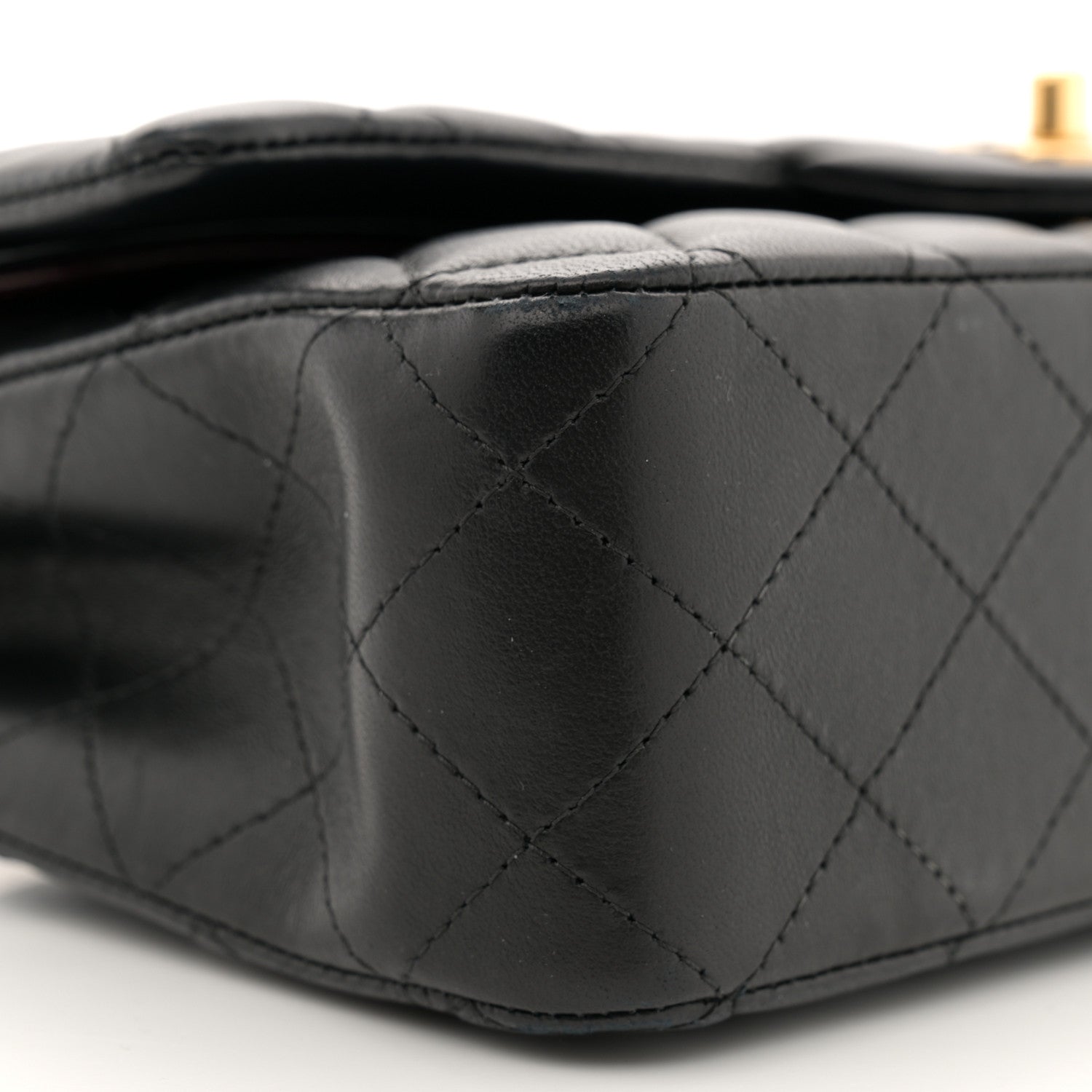Chanel Lambskin Quilted Medium Double Flap Black 9 of 13