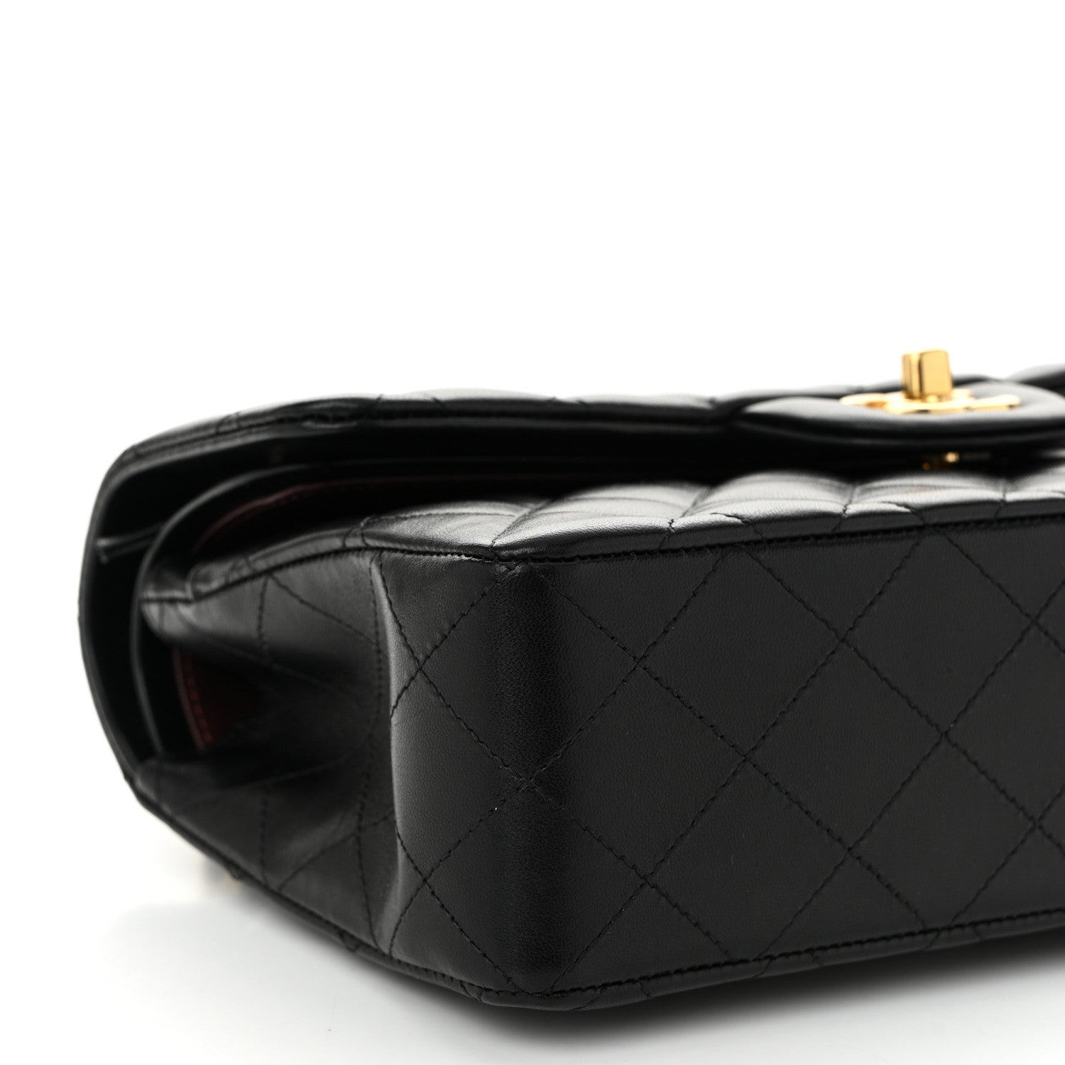 Chanel Lambskin Quilted Small Double Flap Black 9 of 11