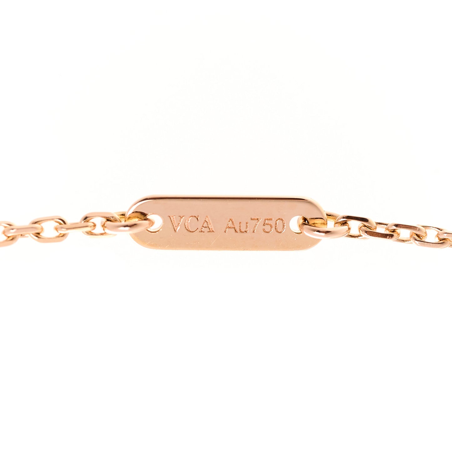 18K Rose Gold Carnelian Sweet Alhambra Pendant Necklace