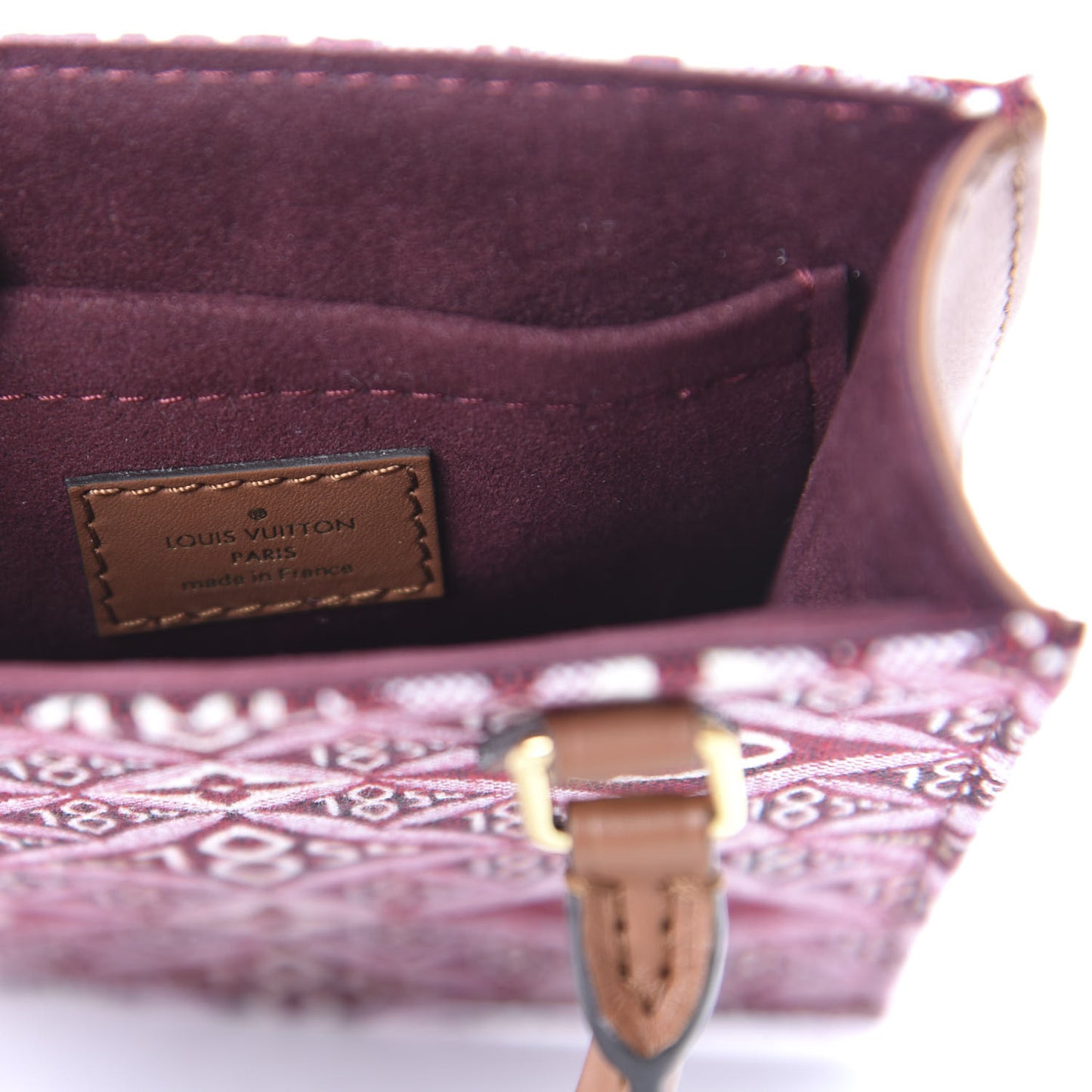 Jacquard Since 1854 Petit Sac Plat Bordeaux