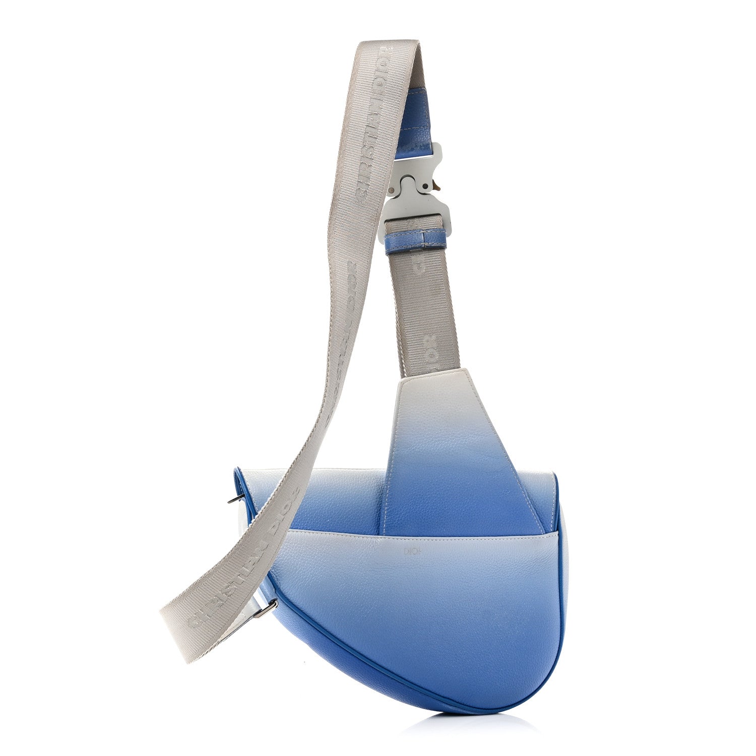 Christian Dior X DANIEL ARSHAM Grained Calfskin Gradient Saddle Bag Blue 3 of 9