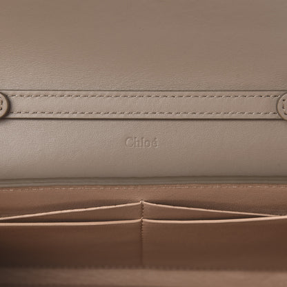 Chloe Grained Calfskin Aby Chain Wallet Motty Grey 6 of 7