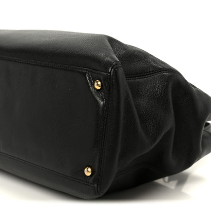 Chanel Calfskin Cerf Executive Shopper Tote Black 11 of 11