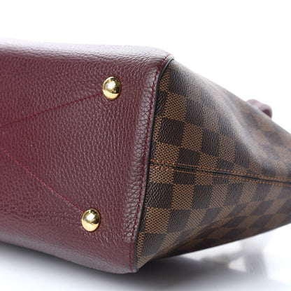 Louis Vuitton Damier Ebene Cuir Taurillon Hyde Park Fuchsia 7 of 7