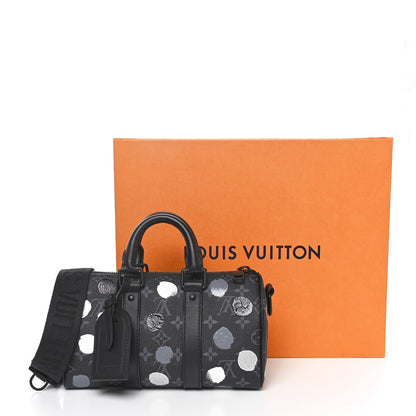 Louis Vuitton LV X YK Monogram Eclipse Keepall Bandouliere 25 Black Silver 10 of 10