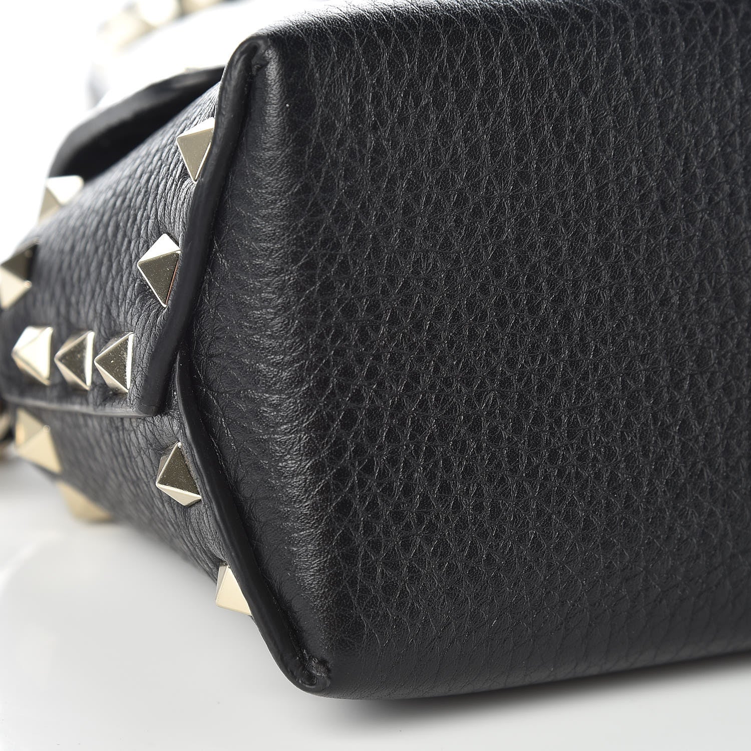 Valentino Garavani Pebbled Calfskin Mini Rockstud Crossbody Bag Black 8 of 9
