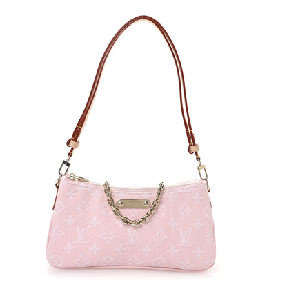 Louis Vuitton Monogram Denim Liv Pochette Washed Pink 1 of 10