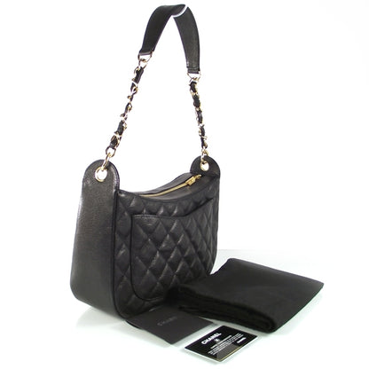 Chanel Caviar Quilted Hobo Black 3 of 11