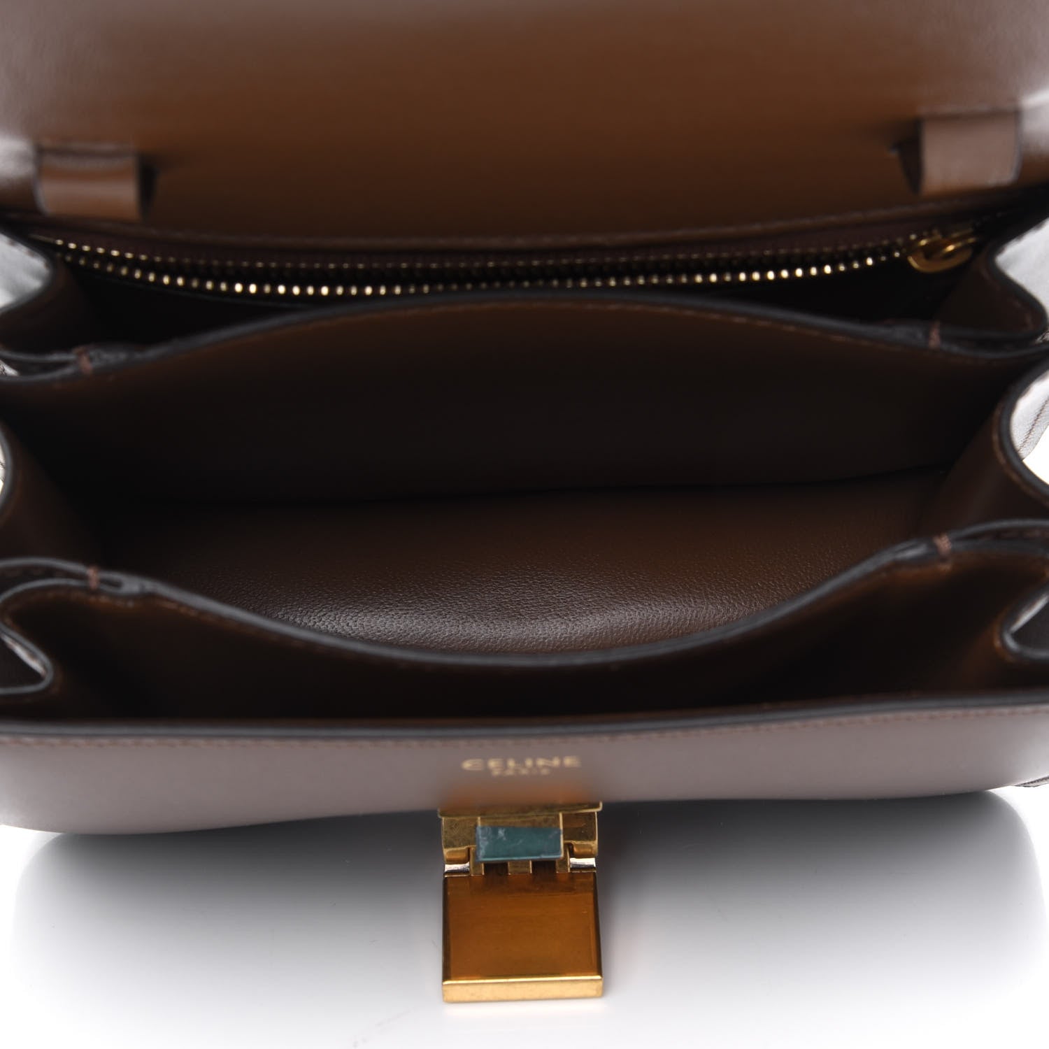 Celine Box Calfskin Small Classic Box Flap Bag Camel 4 of 5