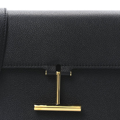 Tom Ford Grained Calfskin Mini T Clasp Tara Crossbody Bag Black 8 of 10