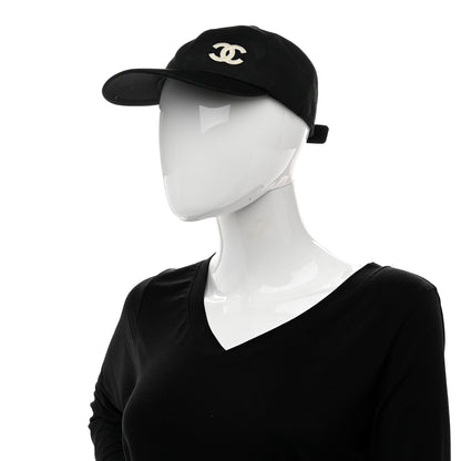 Chanel Cotton CC Cap Hat Black 2 of 8