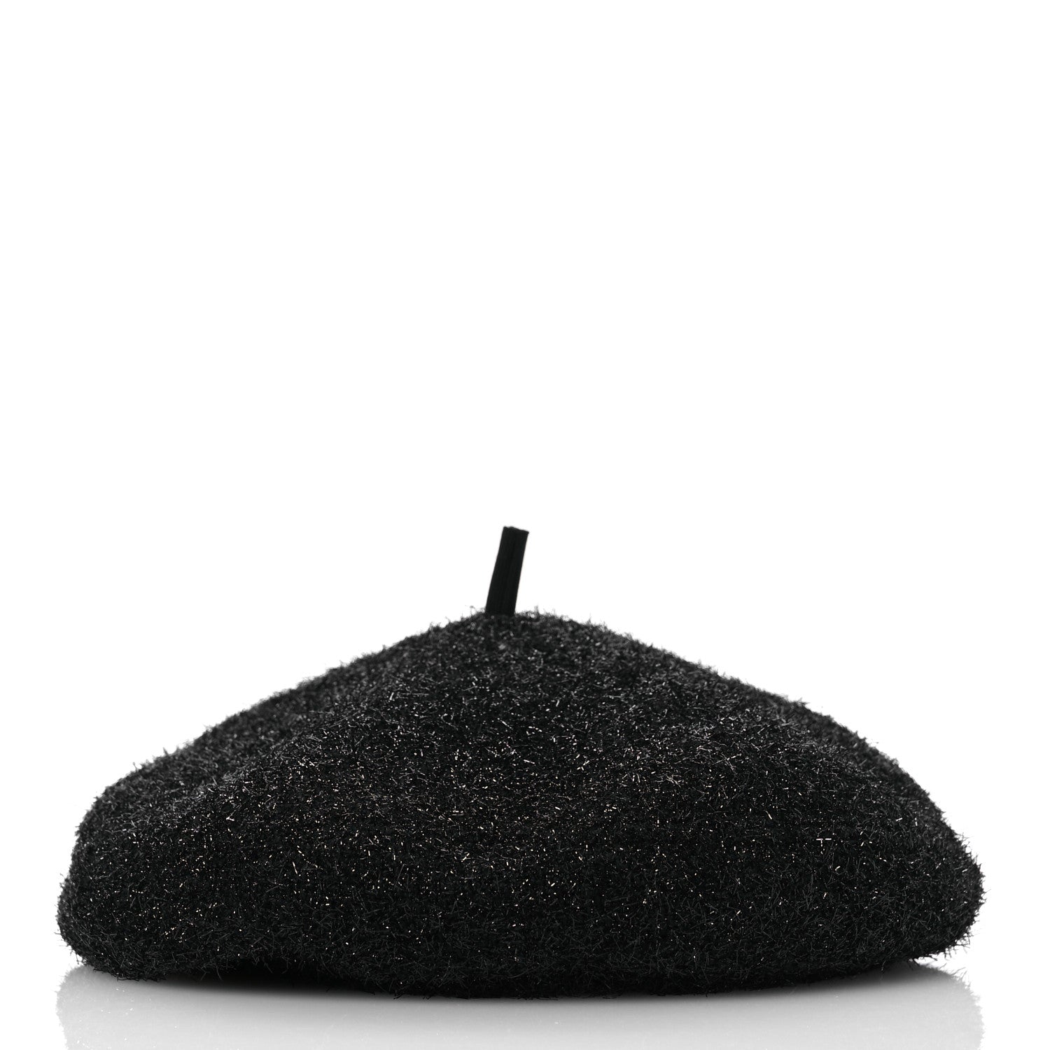 Chanel Cotton Metallic CC Beret M Black 6 of 9