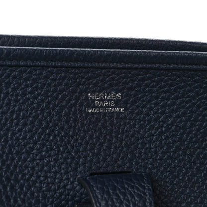 Hermes Taurillon Clemence Evelyne III GM Bleu Nuit 6 of 8