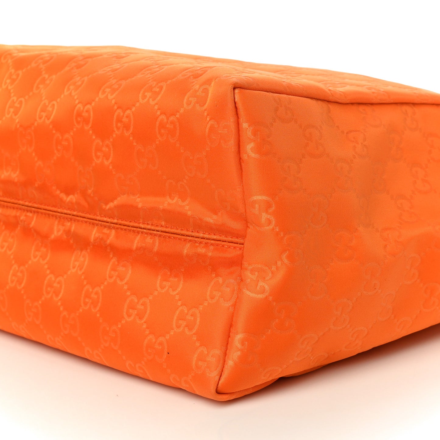 Nylon Monogram Medium Tote Orange