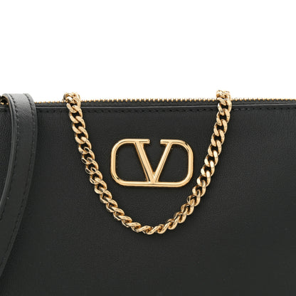 Valentino Garavani Calfskin Mini Vlogo Crossbody Bag Black 7 of 10