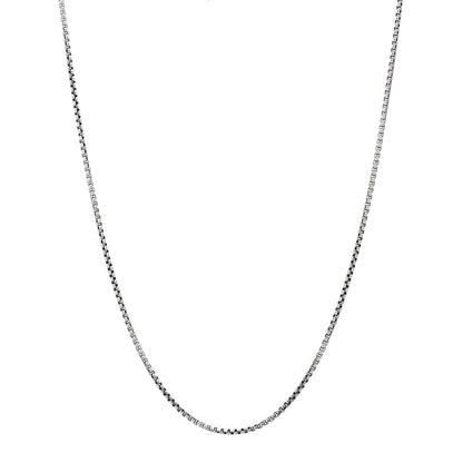 David Yurman Sterling Silver 14K Yellow Gold 1.7mm Baby Box Chain Necklace 16" 1 of 4