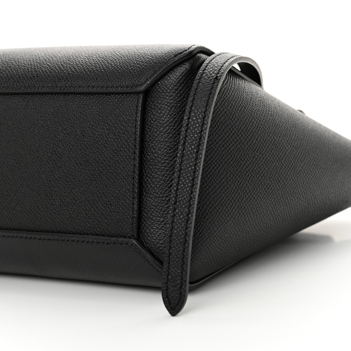 Grained Calfskin Nano Belt Bag Black