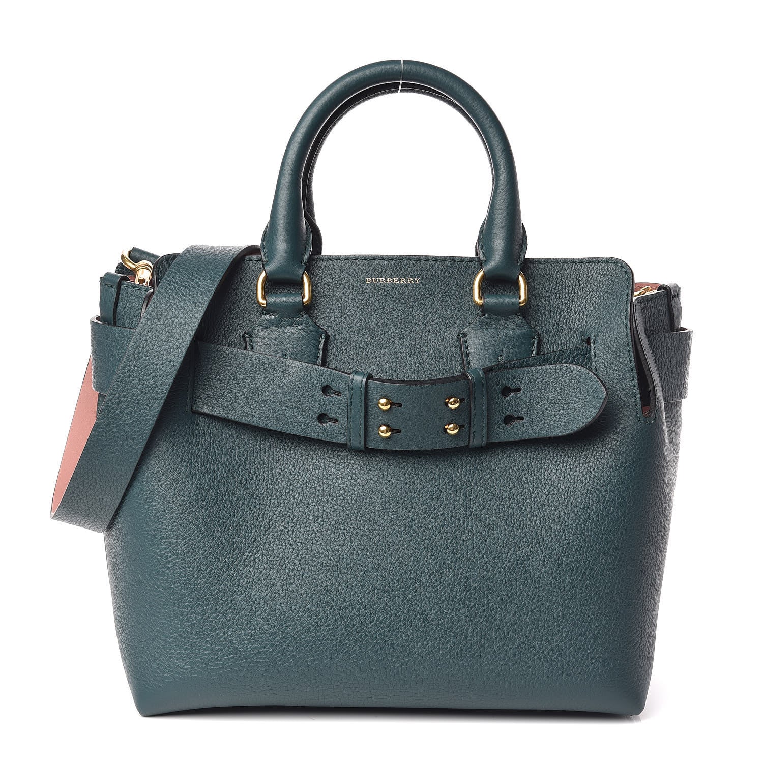 Burberry Soft Grain Calfskin Small Belt Bag Dark Cyan 1 of 10