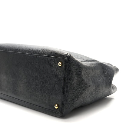 Chanel Caviar Cerf Executive Shopper Tote Black 9 of 11