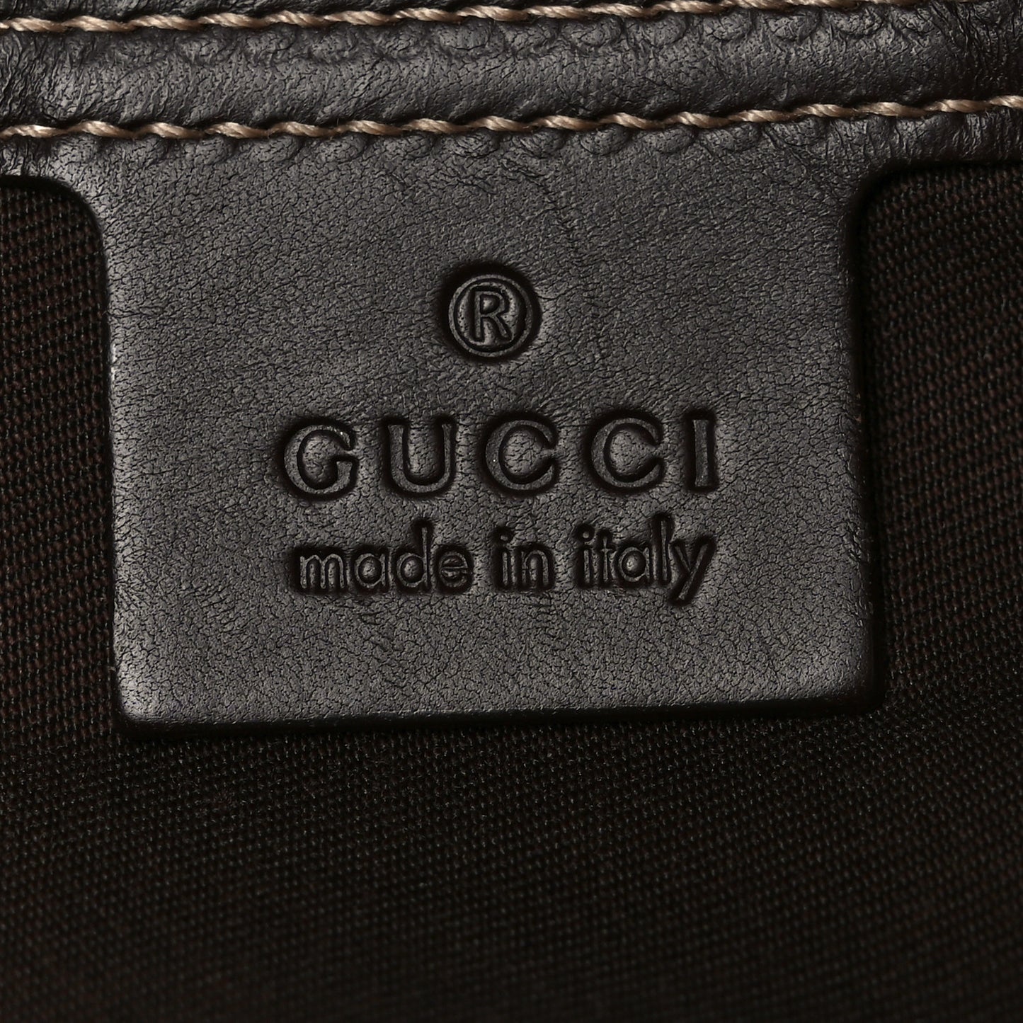 GG Supreme Monogram Belt Bag Dark Brown