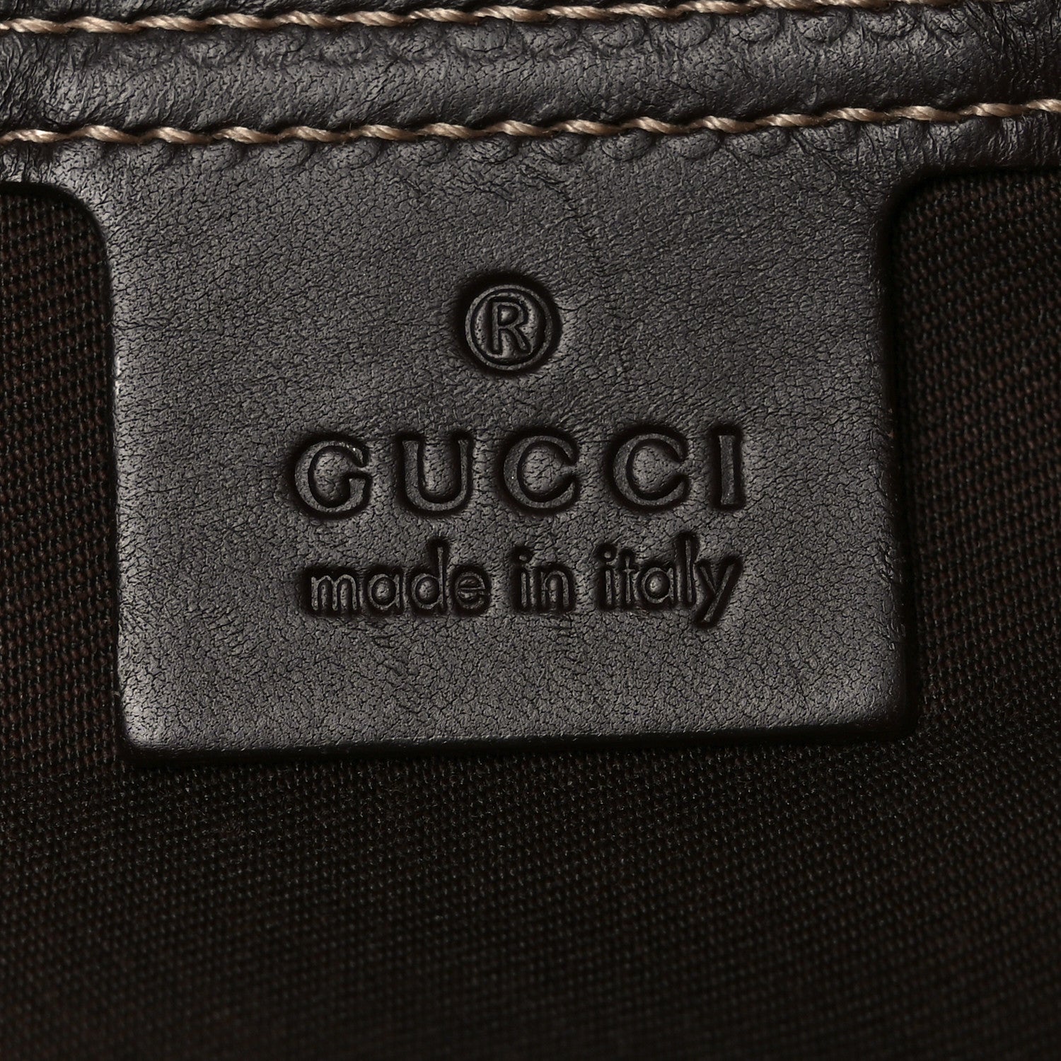 Gucci GG Supreme Monogram Belt Bag Dark Brown 6 of 10