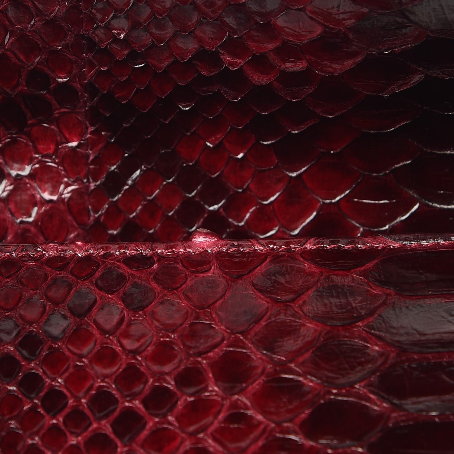 Judith Leiber Python Crystal Clutch Red 8 of 9