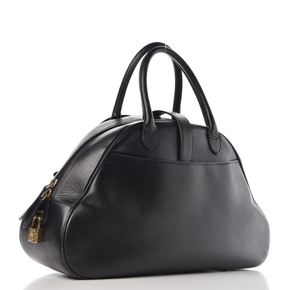 Christian Dior Calfskin Saddle Bowler Black 3 of 16