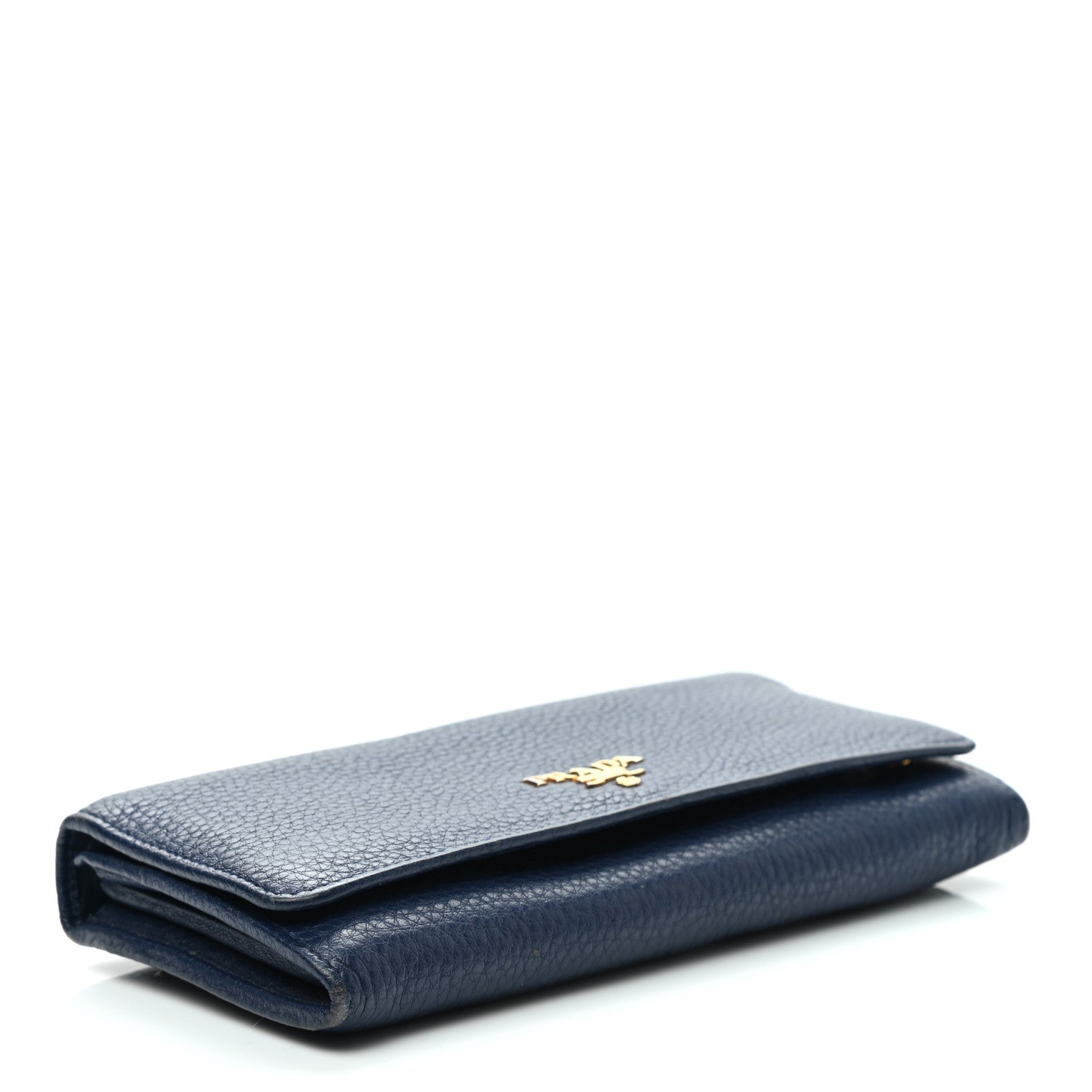 Prada Vitello Phenix Continental Flap Wallet Baltico 5 of 15