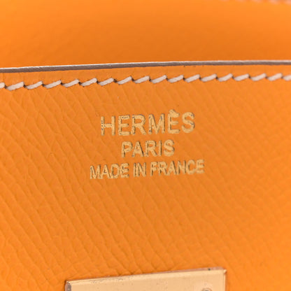 Hermes Epsom Candy Birkin 35 Jaune D'Or Feu 6 of 11