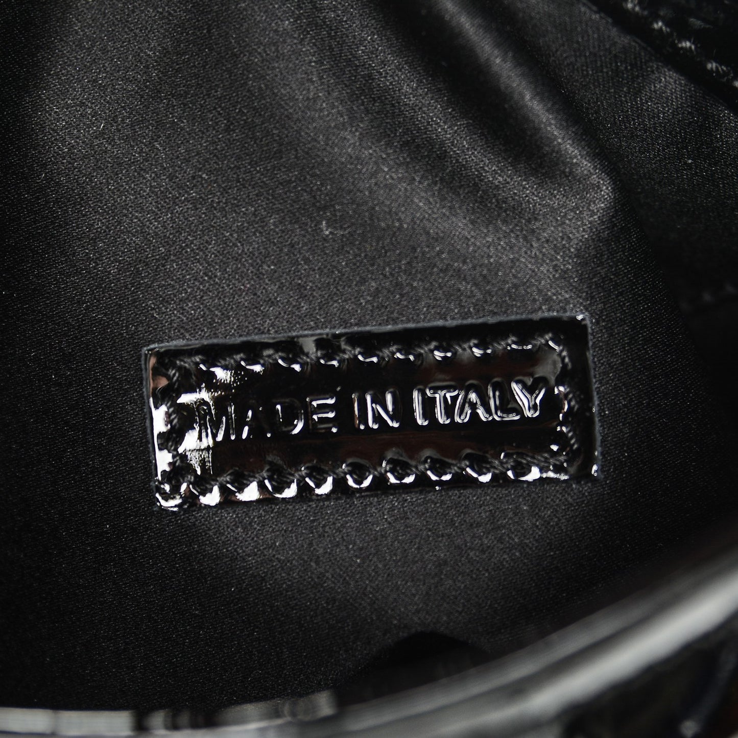 Patent Quilted Brook Hobo Black