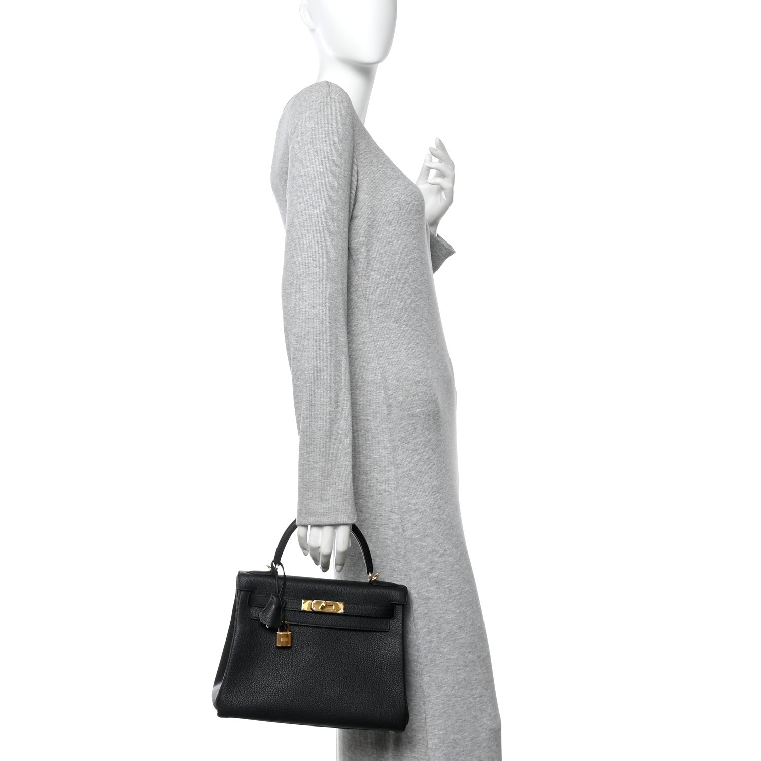 Hermes Togo Kelly Retourne 28 Black 2 of 11