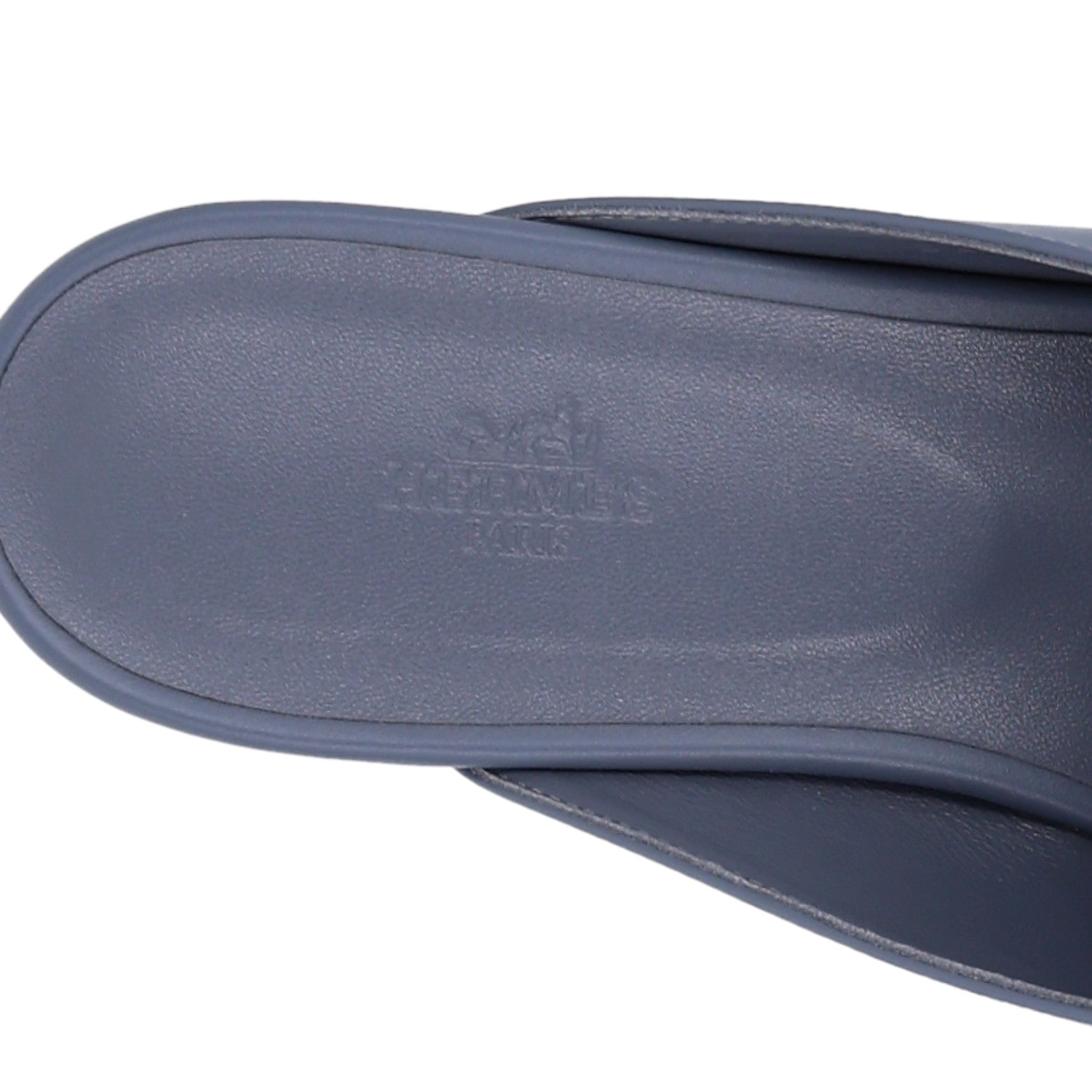 Hermes Lizard Calfskin Oz Mules 41 Bleu Grignon 9 of 11