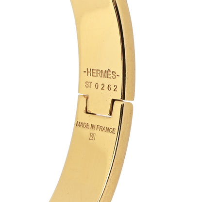 Hermes Enamel Narrow Clic Clac H Bracelet PM Marron Glace 4 of 4