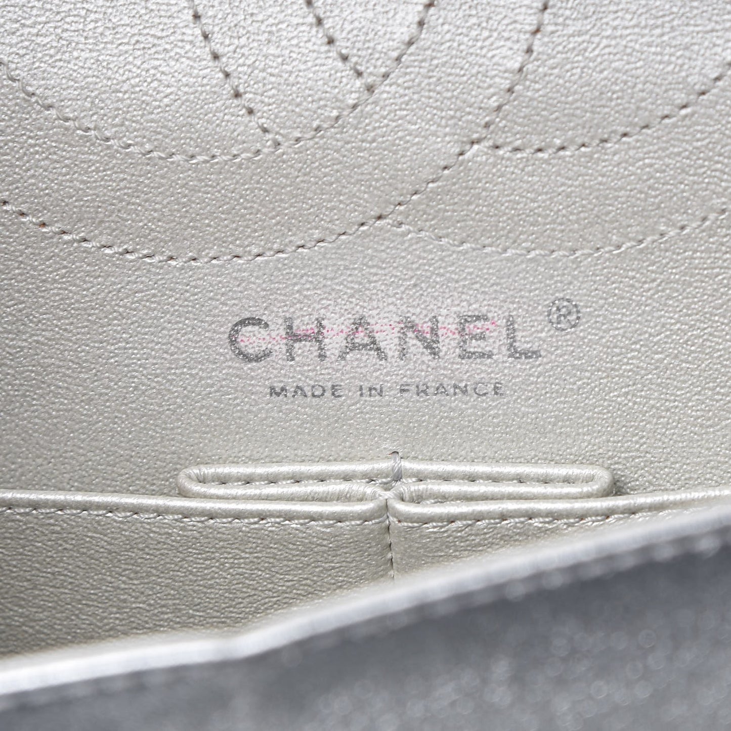 Metallic Lambskin Quilted 2.55 Reissue 226 Flap Silver
