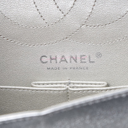 Chanel Metallic Lambskin Quilted 2.55 Reissue 226 Flap Silver 6 of 8