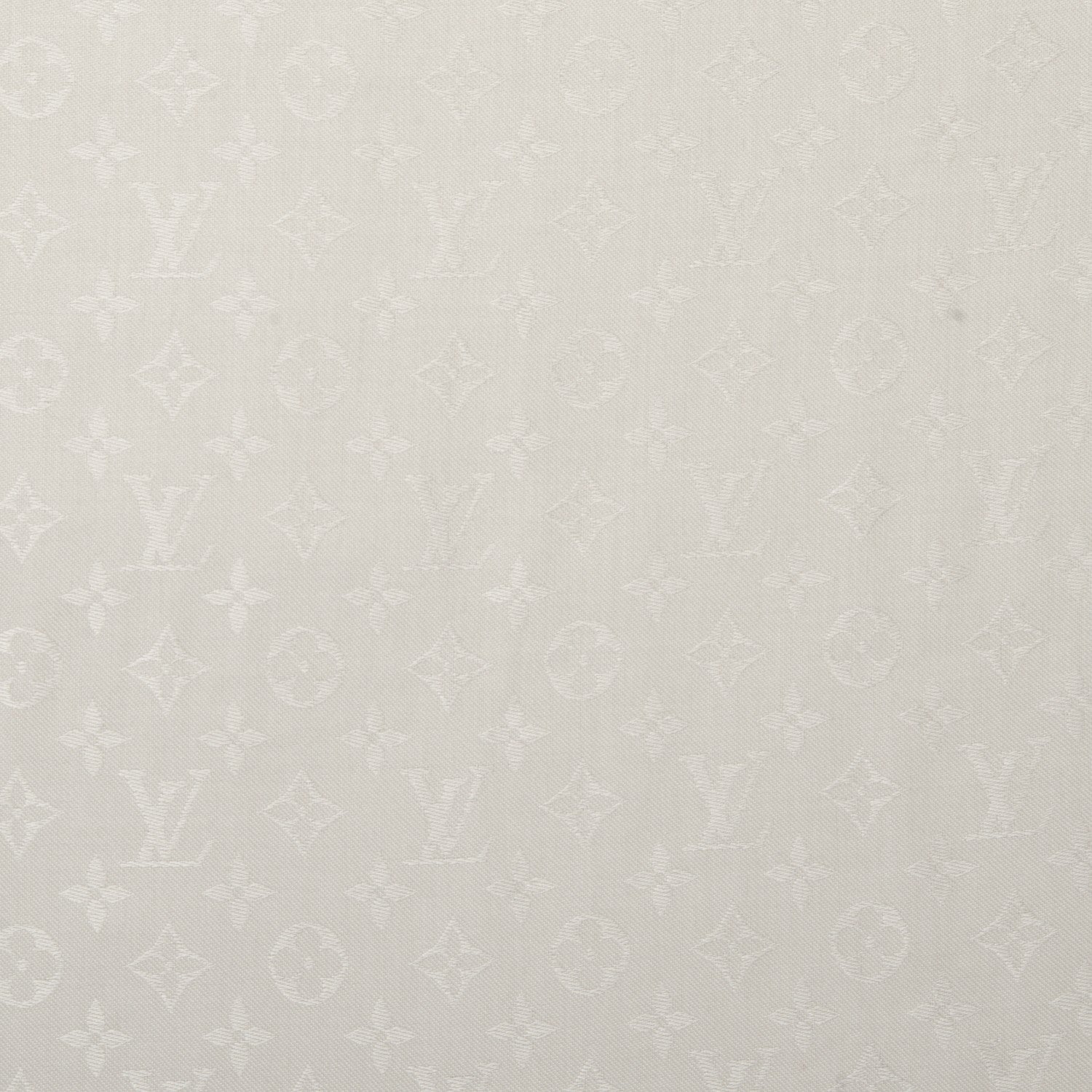 Louis Vuitton Silk Wool Monogram Shawl Beige 1 of 5