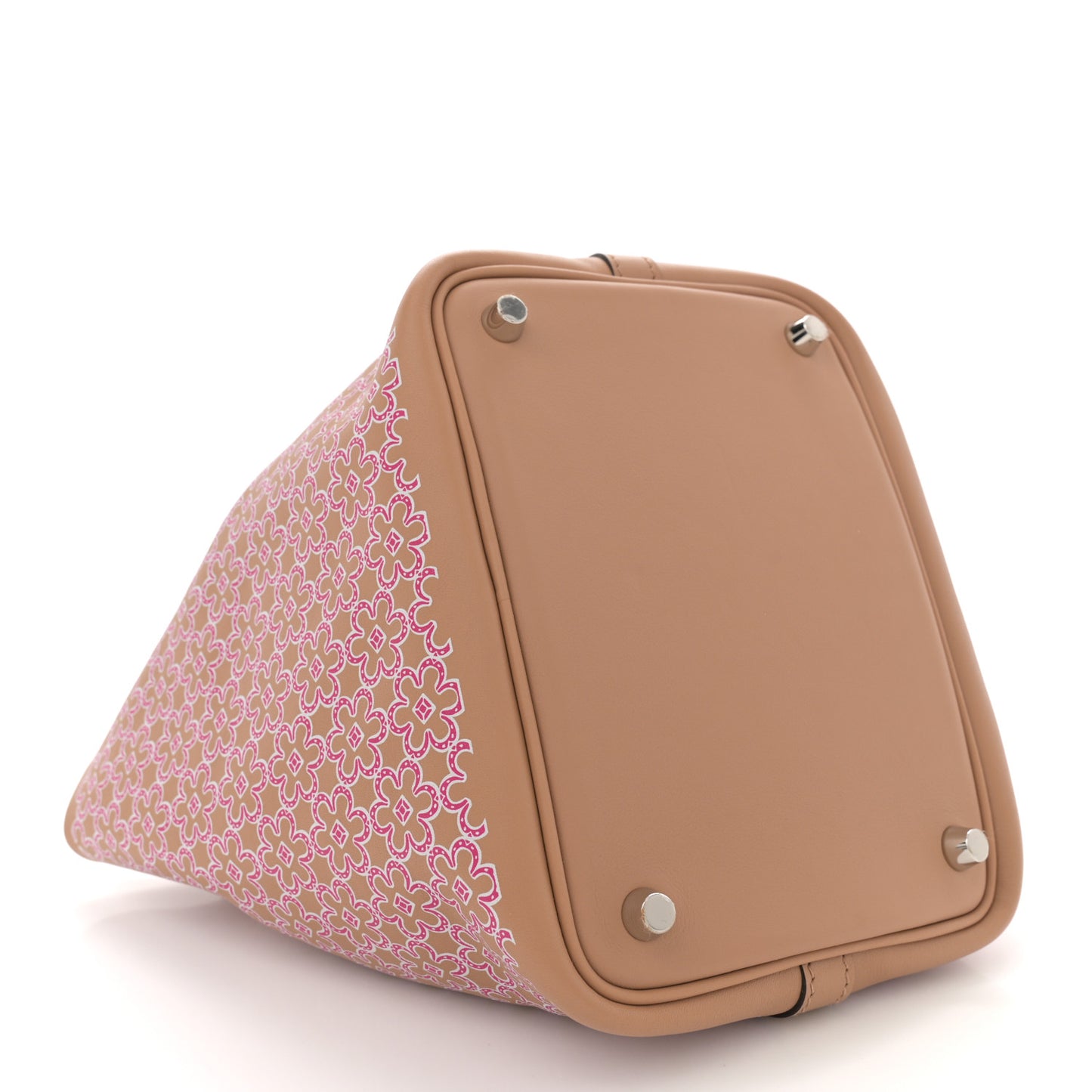 Swift Lucky Daisy Picotin Lock 18 PM Chai Rose White