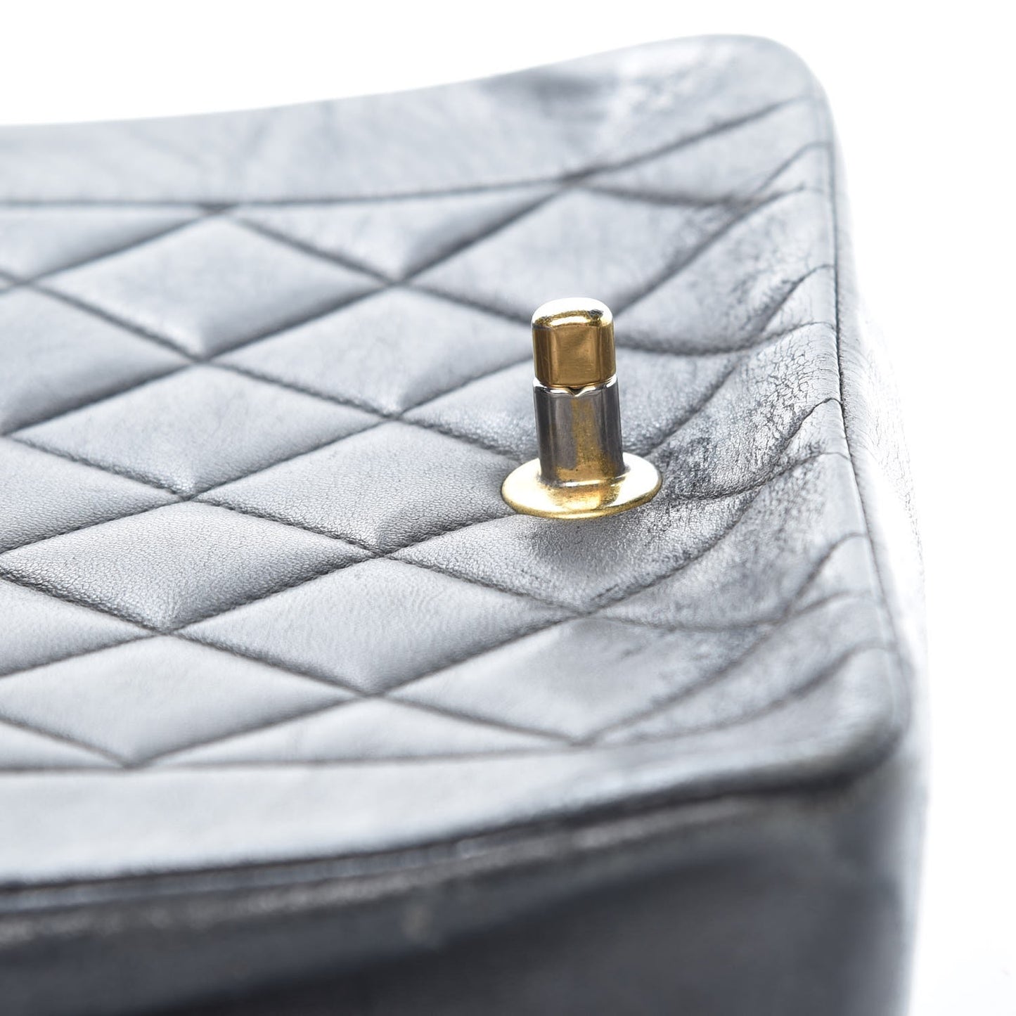 Lambskin Quilted Small Single Flap Black