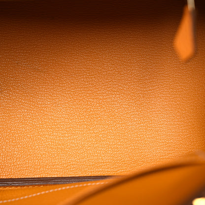 Hermes Taurillon Clemence Birkin 35 Moutarde 5 of 15