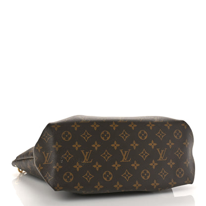 Louis Vuitton Monogram Flower Zipped Tote MM Black 4 of 10