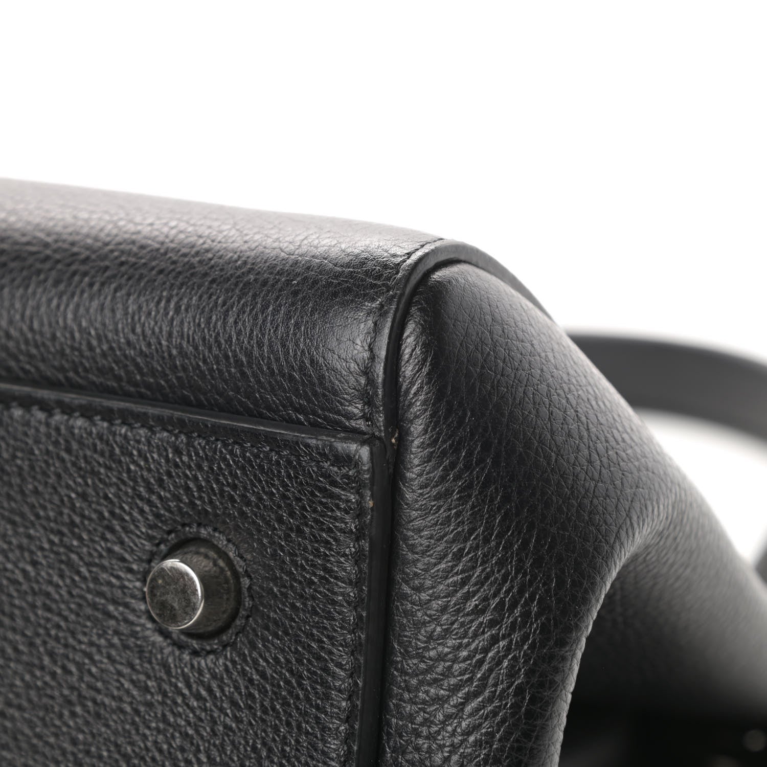 Celine Supple Calfskin Medium Edge Shoulder Bag Black 10 of 12