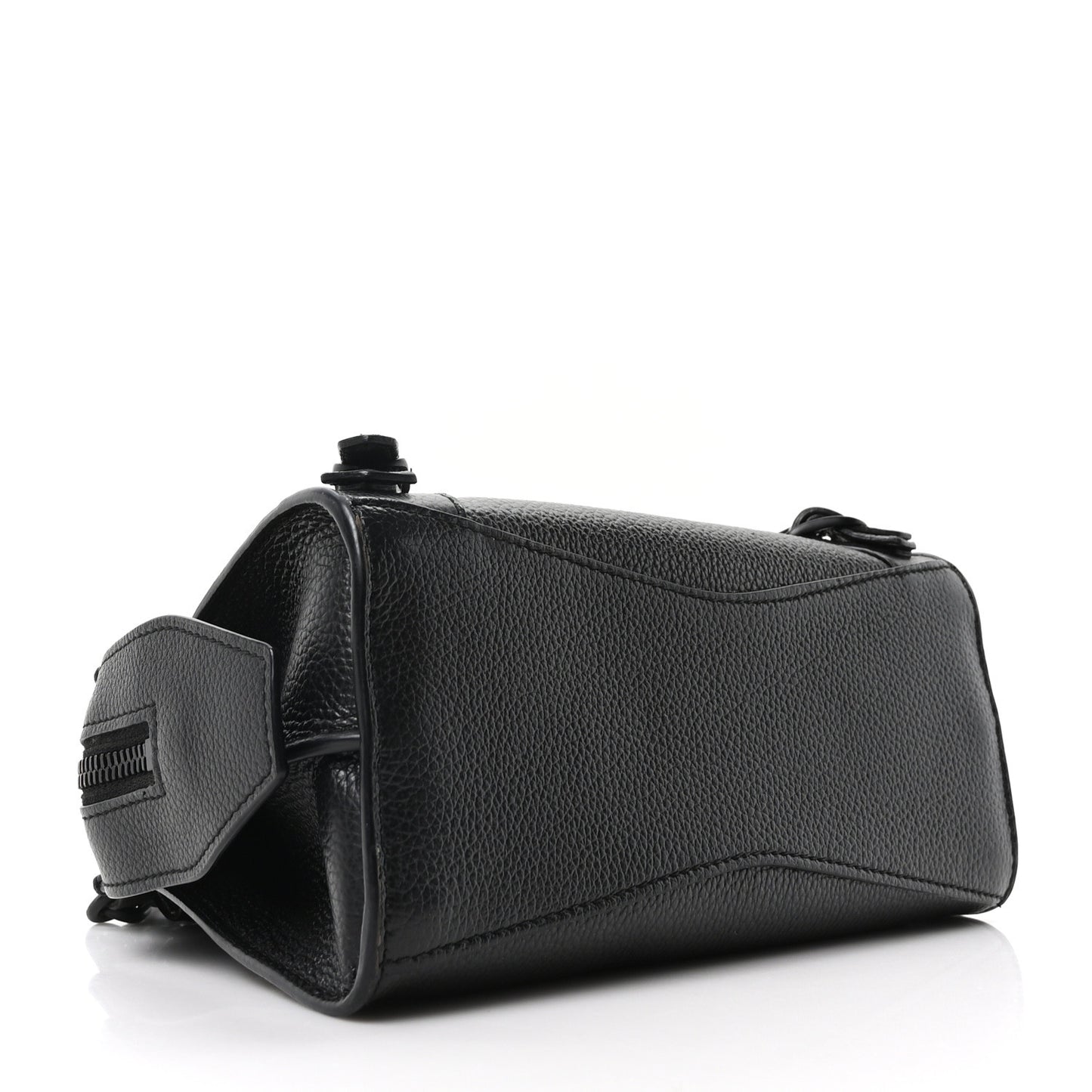 Grained Calfskin Neo Classic Black Hardware Mini City Black